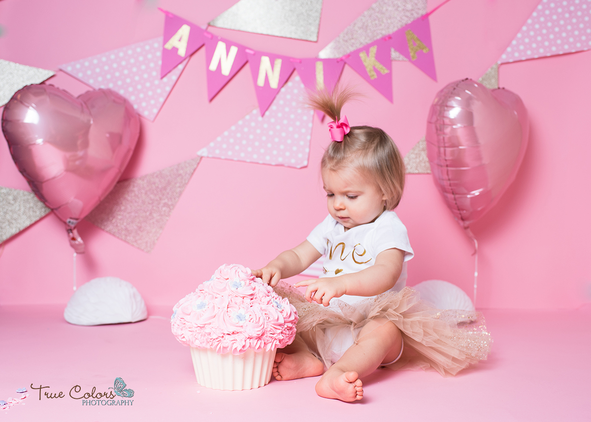 cake smash first birthday Abbotsford Langley Fraser Valley Photographer